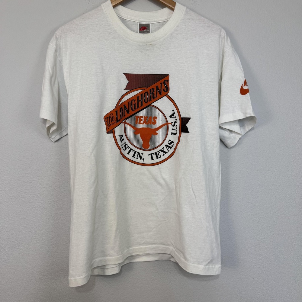 Vintage Texas Longhorns Shirt Mens Large NCAA College Football‎ Nike 80s 90s